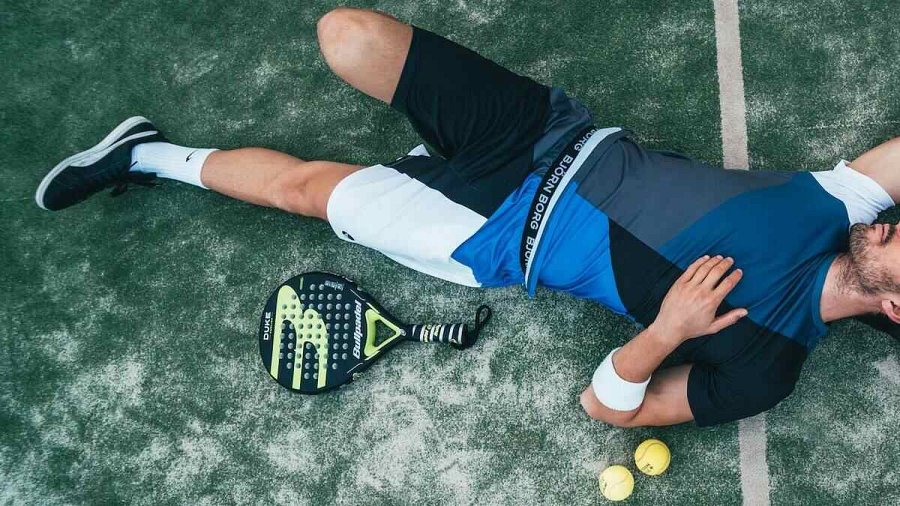 Zmęczony tenisista